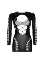 (SALE) Безшовна мінісукня Leg Avenue Long sleeve cut out mini dress One size Black - Зображення 5