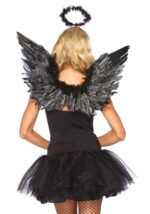 (SALE) Крила чорного ангела Leg Avenue Angel Accessory Kit Black, крила, німб - Зображення 2