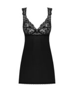 (SALE) Сорочка бебі-дол з мереживом на грудях Obsessive Donna Dream babydoll XS/S Black, стрінги - Зображення 3