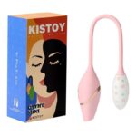 Віброяйце з вакуумним стимулятором KISTOY Cathy Mini на гнучкому зчепленні, підігрів - Зображення 5