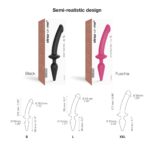 Анальна пробка з дилдо Strap-On-Me SWITCH PLUG-IN SEMI-REALISTIC DILDO FUCHSIA - L (м'ята упаковка) - Зображення 4