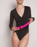 Анальна пробка з дилдо Strap-On-Me SWITCH PLUG-IN SEMI-REALISTIC DILDO FUCHSIA - L (м'ята упаковка) - Зображення 6