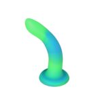 Фалоімітатор, що світиться в темряві, ADDICTION Rave 8″, Glow in the Dark Dildo Blue Green, 20,3 см - Зображення 2