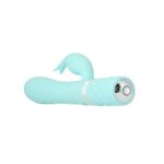 Розкішний кролик з ротацією та вібрацією Pillow Talk Lively Teal, кристал Сваровскі, потрійний відро - Зображення 3