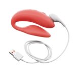 Смарт-вібратор для пар We-Vibe Chorus Crave Coral, сенсорне керування вібраціями стисненням пульта - Зображення 5