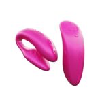 Смарт-вібратор для пар We-Vibe Chorus Cosmic Pink, сенсорне керування вібраціями стисненням пульта - Зображення 2