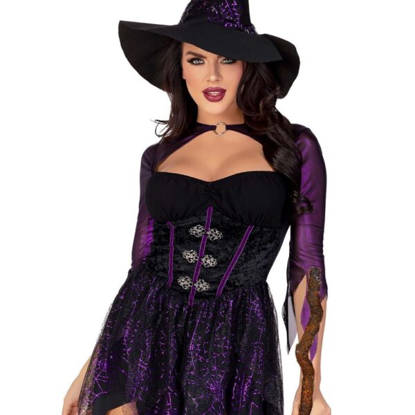 Костюм відьми Leg Avenue Mystical Witch XL, сукня, капелюх