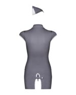 Еротичний костюм стюардеси Obsessive Stewardess 3 pcs grey S/M (м'ята упаковка!!!) - Зображення 7