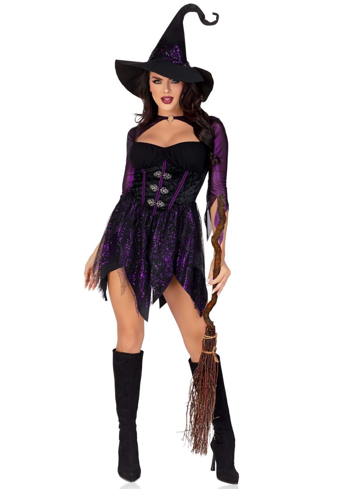 Костюм відьми Leg Avenue Mystical Witch L, сукня, капелюх - Зображення 4
