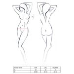 Комплект білизни Passion GIANA BIKINI S/M, black, напівпрозорі ліф і трусики з бантиками - Зображення 4
