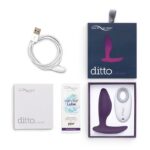 Анальна смарт-вібропробка We-Vibe Ditto Purple з пультом ДК - Зображення 9