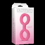 Наручники з силікону Doc Johnson The Cuffs Small - Pink, добре тягнуться, для рук і для ніг - Зображення 2