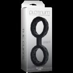 Наручники з силікону Doc Johnson The Cuffs Large - Black, добре тягнуться, для рук і для ніг - Зображення 2