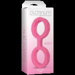Наручники з силікону Doc Johnson The Cuffs Large - Pink, добре тягнуться, для рук і для ніг - Зображення 2