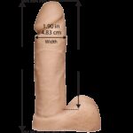 Фалоімітатор Doc Johnson Platinum TRUSKYN - The Tru Ride 8 Inch, діаметр 4,8 см, двошаровий силікон - Зображення 2