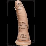 Фалоімітатор Doc Johnson Platinum TRUSKYN - The Tru Ride Slim 7 Inch, діаметр 4,4 см, двошаровий - Зображення 2