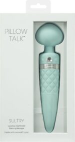 Вібромасажер 2в1 PILLOW TALK - Sultry Teal, класичний масажер і вібратор з ротацією, підігрів - Зображення 11