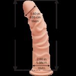 Фалоімітатор Doc Johnson The D - Ragin D - 8 Inch Without Balls - ULTRASKYN, діаметр 5,1 см - Зображення 2