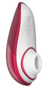 Вакуумний кліторальний стимулятор Womanizer Liberty Red, магнітна кришка, 2 насадки - Зображення 7
