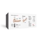 Безремінний страпон з вібрацією Strap-On-Me Vibrating Flesh M, діаметр 3,3см, пульт ДК, регульований - Зображення 7