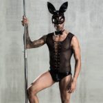 Еротичний чоловічий костюм "Зайка Джонні" з маскою, One Size Black - Зображення 3