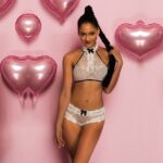 Мереживний еротичний комплект з топом One Size White