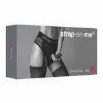 Мереживні труси для страпону з підв'язками для панчох Strap-On-Me DIVA HARNESS - XL - Зображення 12