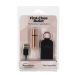 Віброкуля PowerBullet First-Class Bullet 2.5″ з Key Chain Pouch, Rose Gold, 9 режимів вібрації - Зображення 8
