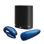 Смарт-вібратор для пар We-Vibe Chorus Cosmic Blue, сенсорне керування вібраціями стисненням пульта - Зображення 7