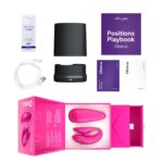 Смарт-вібратор для пар We-Vibe Chorus Cosmic Pink, сенсорне керування вібраціями стисненням пульта - Зображення 7