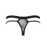 Чоловічі прозорі стринги Passion 029 THONG COLLIN XXL/XXXL Black, сітка - Зображення 6