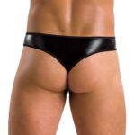 Чоловічі стринги Passion 033 THONG PAUL S/M Black, під латекс - Зображення 2
