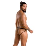 Чоловічі відкриті сліпи Passion 034 OPEN LUKE XXL/XXXL Black, екошкіра - Зображення 4