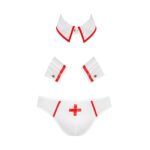 Комплект еротичної чоловічої білизни Passion 037 GREGORY XXL/XXXL White, труси, комірець, манжети - Зображення 5