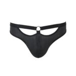 Чоловічі сліпи з вирізами Passion 041 SLIP JOE S/M, Black екошкіра, відкриті сідниці - Зображення 5