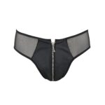 Чоловічі сліпи на блискавці Passion 042 SLIP TIMMY S/M Black, екошкіра, сітка - Зображення 5