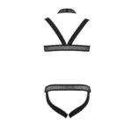 Комплект чоловічої білизни з кріпленнями Passion 043 JACOB XXL/XXXL Black, труси, шлейки - Зображення 6