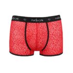 Чоловічі прозорі боксери Passion 046 SHORT PARKER XXL/XXXL Red, сітка, під леопард - Зображення 5
