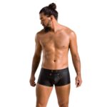 Чоловічі шкіряні боксери з клапаном Passion 050 SHORT PATRICK S/M Black - Зображення 3