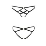 Трусики зі стреп Passion Exclusive NICKY THONG XXL/XXXL, black - Зображення 3