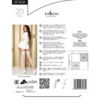 Панчохи Passion ST108 1/2 white, на ажурній силіконовій резинці з люрексовою ниткою - Зображення 3