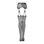(SALE) Еротичні колготки-бодістокінг Obsessive Garter stockings S821 S/M/L, імітація панчіх і пояса для пан - Зображення 5
