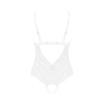 Еротичне напівпрозоре боді Obsessive Heavenlly crotchless teddy M/L, з доступом - Зображення 4