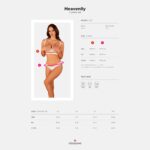 Еротичний комплект Obsessive Heavenlly 2-pcs cupless set XL/2XL, відкриті груди, з доступом - Зображення 5