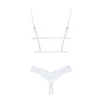 Еротичний комплект Obsessive Heavenlly 2-pcs cupless set XL/2XL, відкриті груди, з доступом - Зображення 4