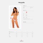 Мереживні танга Obsessive Heavenlly thong XL/2XL - Зображення 7