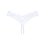 Мереживні танга Obsessive Heavenlly crotchless thong M/L, з доступом - Зображення 6