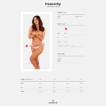 Мереживні танга Obsessive Heavenlly crotchless thong M/L, з доступом - Зображення 7