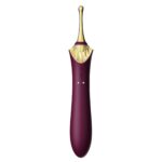 Мультифункціональний вібратор Zalo — Bess 2 Velvet Purple, 4 насадки, підігрів - Зображення 10