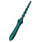 Мультифункціональний вібратор Zalo — Bess 2 Turquoise Green, 4 насадки, підігрів - Зображення 6